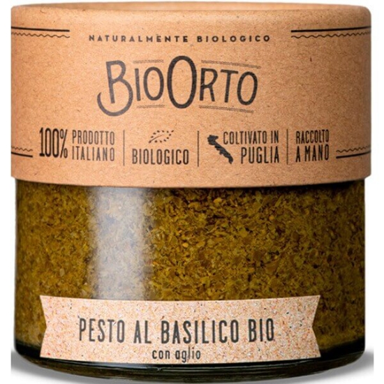 Imagem de Pesto de Mangericão com Alho Bio BIOORTO emb.180g