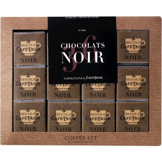 Imagem de Napolitanas de Chocolate Preto 60% CAFÉ-TASSE emb.180g