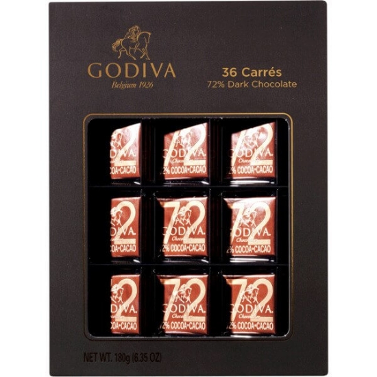 Imagem de Napolitanas de Chocolate Preto 72% GODIVA emb.180g