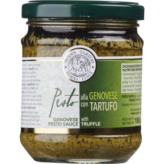 Imagem de Pesto Genoveso com Trufa PODDI TARTUFI frasco 180g