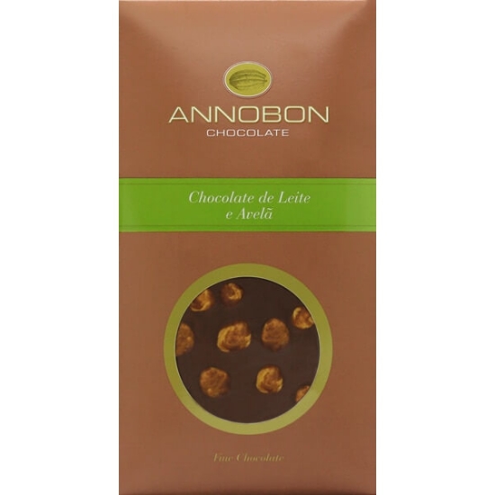 Imagem de Chocolate de Leite com Avelã ANNOBON emb.100g