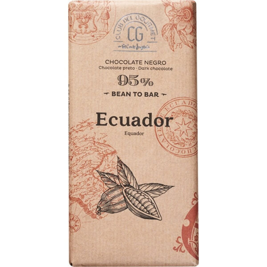 Imagem de Chocolate Preto Ecuador 95% CLUB DEL GOURMET emb.100g