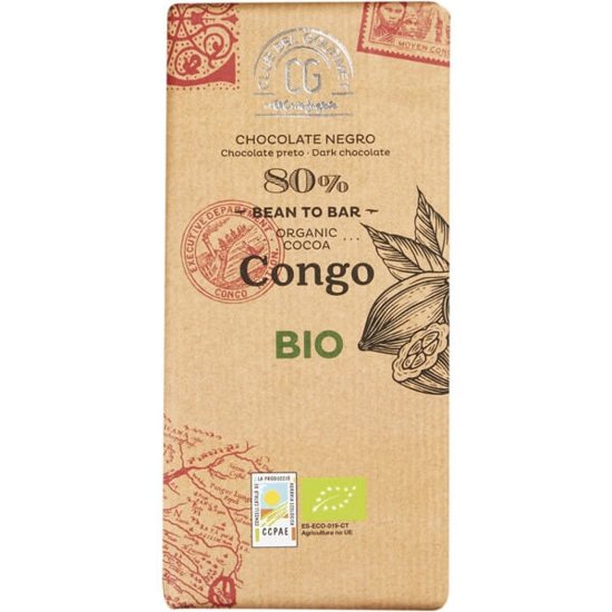 Imagem de Chocolate Preto Congo 80% Biológico CLUB DEL GOURMET emb.100g