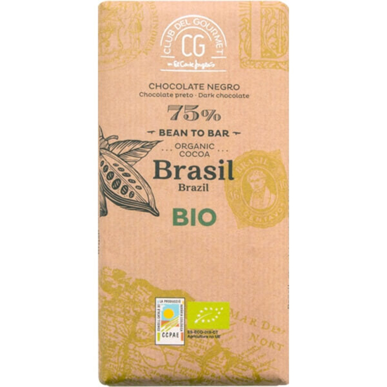 Imagem de Chocolate Preto 75% Brasil Biológico CLUB DEL GOURMET emb.100g