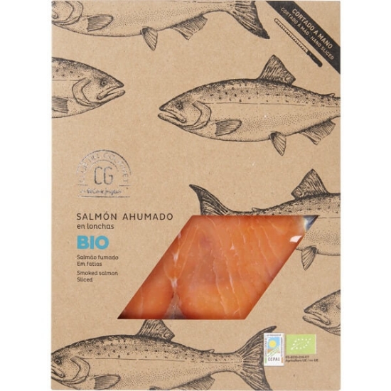 Imagem de Salmão Fumado Biológico CLUB DEL GOURMET unidade 100g