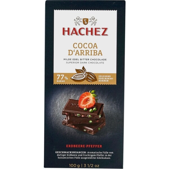 Imagem de Cocoa D'Arriba Chocolate com Morango e Pimenta HACHEZ emb.100g