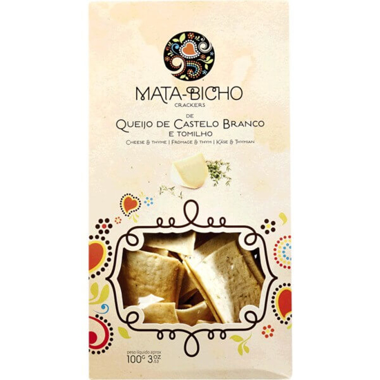 Imagem de Crackers de Queijo de Castelo Branco e Tomilho MATA-BICHO emb.100g