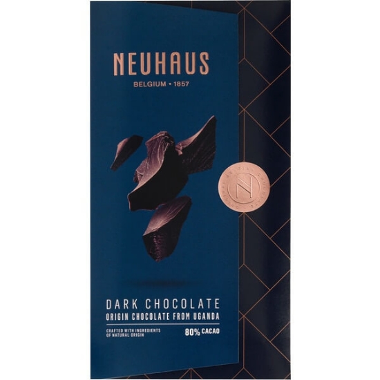 Imagem de Chocolate Preto Uganda 80% Cacau NEUHAUS emb.100g