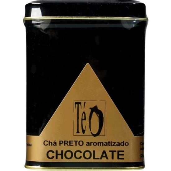 Imagem de Chá Preto Aromatizado a Chocolate TÉ O lata 100g