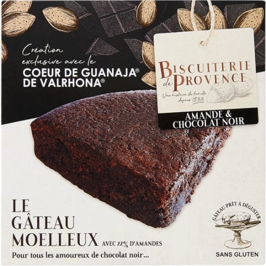 Imagem de Bolo de Chocolate Preto e Amêndoa sem Glúten BISCUITERIE DE PROVENCE emb.225g