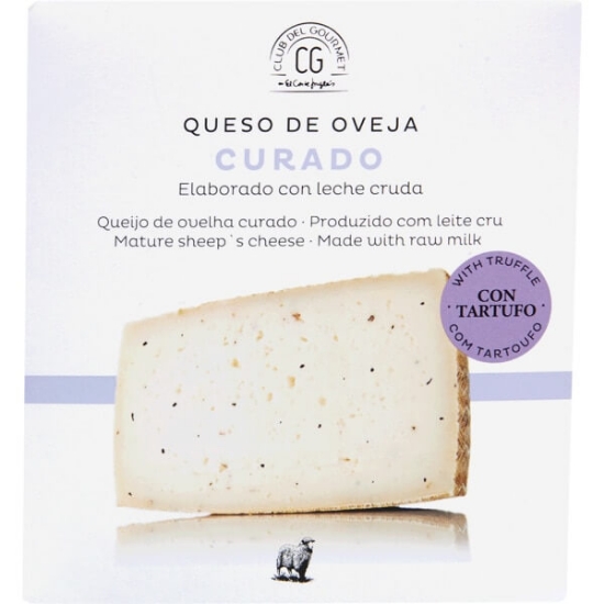 Imagem de Queijo de Ovelha Curado com Trufas Cunha CLUB DEL GOURMET unidade 250g