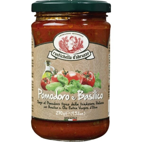 Imagem de Molho de Tomate e Basílico RUSTICHELLA D'ABRUZZO frasco 270g