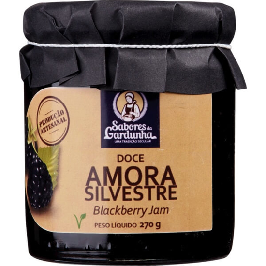 Imagem de Doce de Amora Silvestre SABORES DA GARDUNHA frasco 270g