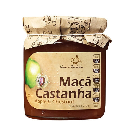 Imagem de Doce de Maçã com Castanha SABORES DA GARDUNHA frasco 270g