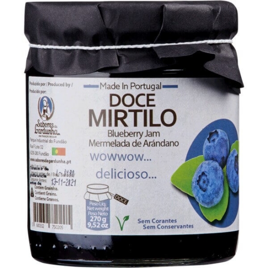 Imagem de Doce de Mirtilo SABORES DA GARDUNHA frasco 270g