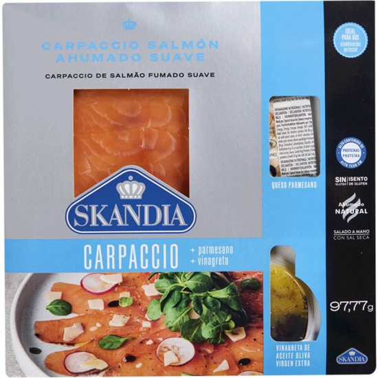 Imagem de  Carpaccio de Salmão Parmesão e Vinagrete SKANDIA unidade 90g