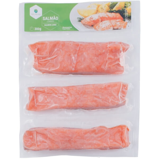 Imagem de Lombos de Salmão GELPEIXE emb.300g Congelados