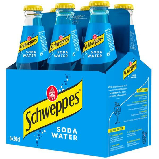 Imagem de  Água Soda SCHWEPPES Pack 6 unidades emb.20cl