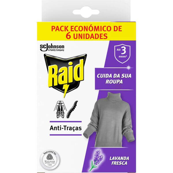 Imagem de Inseticida Anti-Traça Gel Lavanda RAID emb.6un