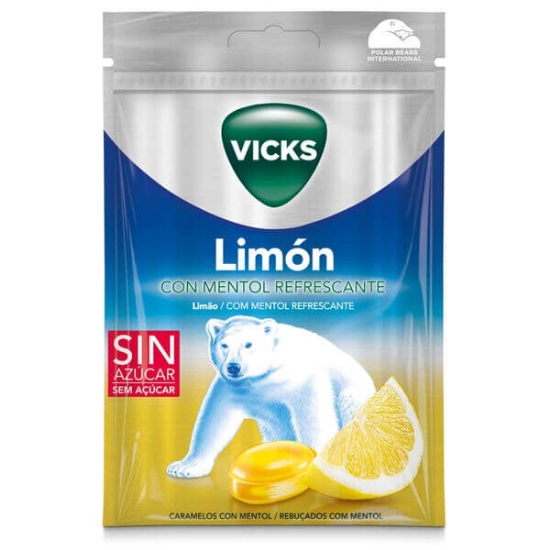 Imagem de Rebuçados de Mentol com Limão VICKS emb.72g