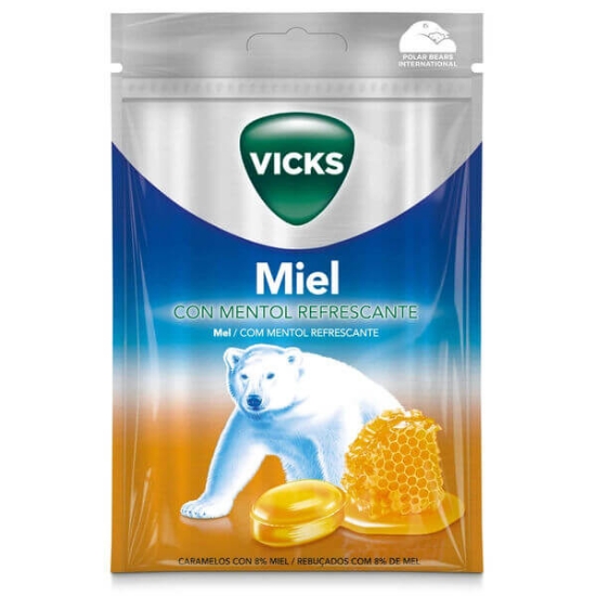 Imagem de Rebuçados de Mentol com Mel VICKS emb.72g