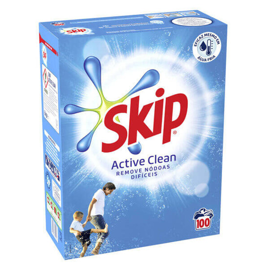 Imagem de Detergente Máquina Roupa Pó Active Clean SKIP 100 doses