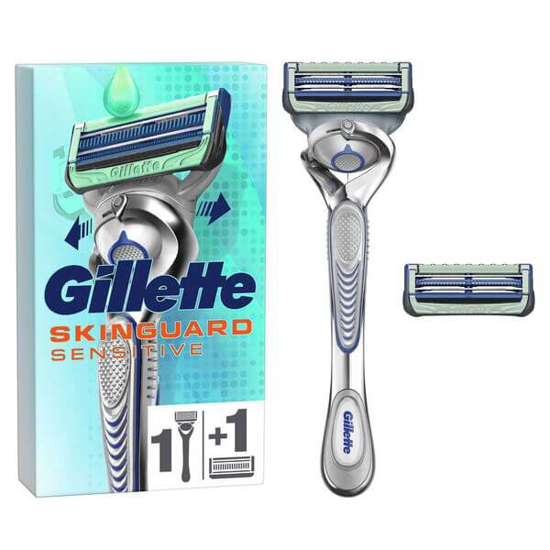 Imagem de Máquina de Barbear Skinguard Sensitive com 2 Recargas GILLETTE emb.1un