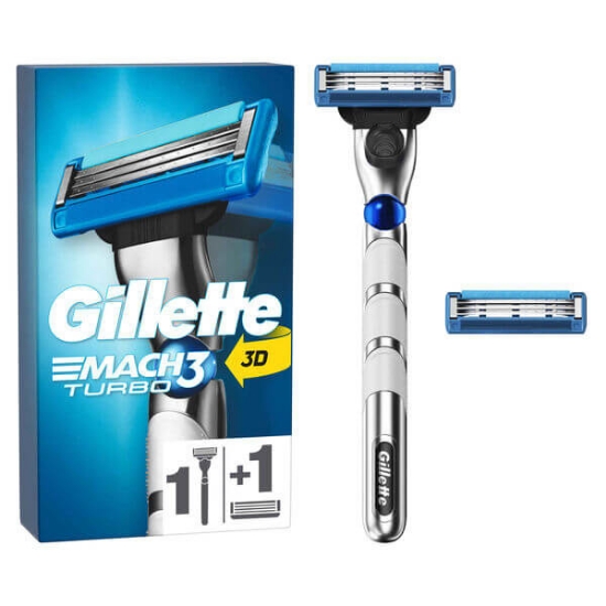 Imagem de Máquina de Barbear Mach 3 Turbo com 2 Recargas GILLETTE emb.1un