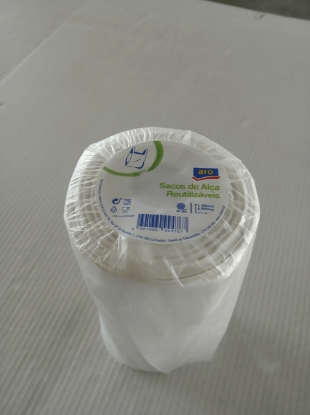 Mostrar detalhes para Saco Alça Reutilizáveis 400X500X0,055 ARO 45un Imagem de Saco Alça Reutilizáveis 400X500X0,055 ARO 45un