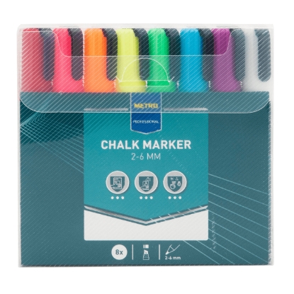 Mostrar detalhes para Marcador Giz 2-6mm MAKRO PROFESSIONAL 8un Imagem de Marcador Giz 2-6mm MAKRO PROFESSIONAL 8un