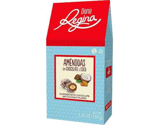 Imagem de  Amêndoas com Chocolate e Coco DONA REGINA emb.150g
