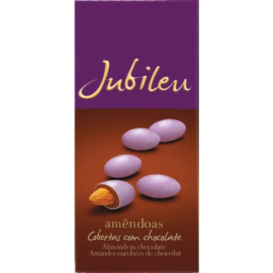 Imagem de  Amêndoas Lilás Cobertas com Chocolate JUBILEU emb.180g