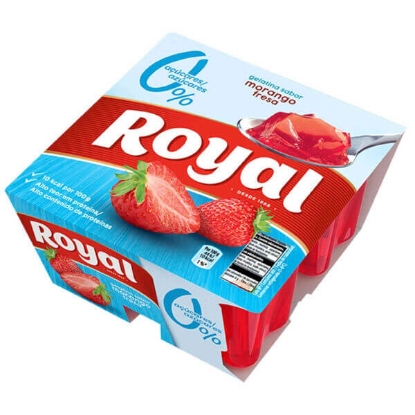 Mostrar detalhes para Gelatina Pronta Morango sem Açúcar Royal emb.360 gr (4 un) Imagem de Gelatina Pronta Morango sem Açúcar Royal emb.360 gr (4 un)