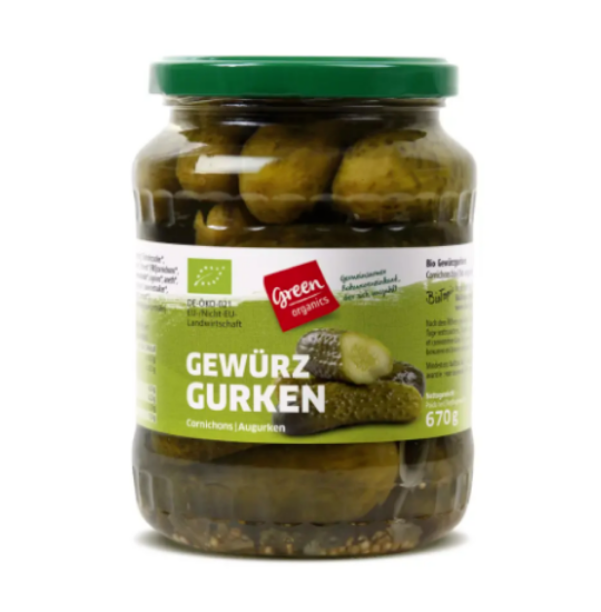Imagem de Cornichons em Vinagre GREEN 720g