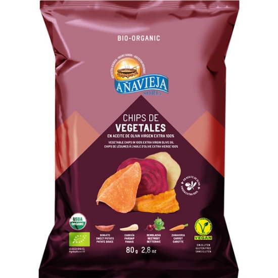 Imagem de Chips de Vegetais em Azeite ANAVIEJA 80g