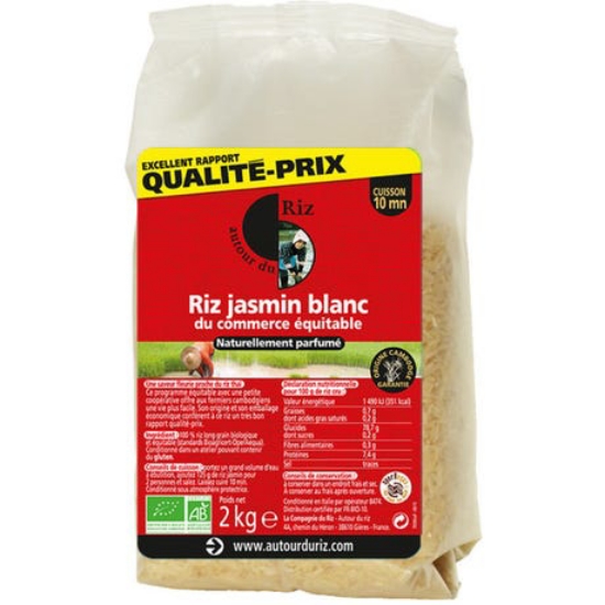 Imagem de Arroz Jasmim Branco AUTOUR DU RIZ 2Kg