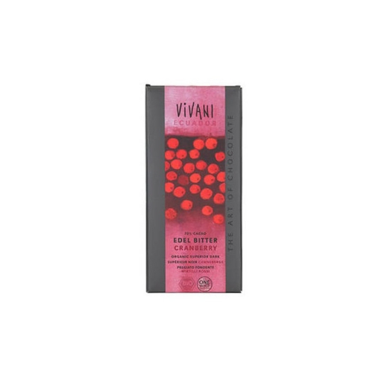 Imagem de Chocolate Preto Cranberry VIVANI 100g