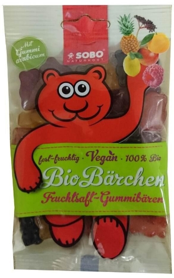 Imagem de Gomas Ursinhos S/Gelatina SOBO 75g