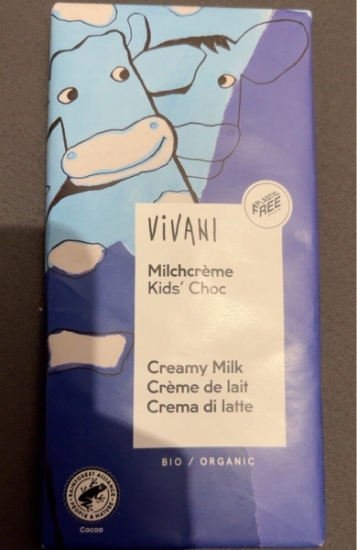 Imagem de Chocolate Leite para Crianças VIVANI 100g