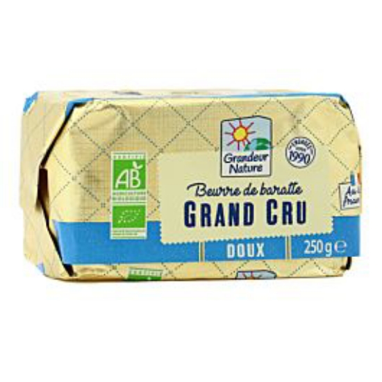 Imagem de Manteiga Leite Cru S/Sal GRANDEUR NATURE 250g