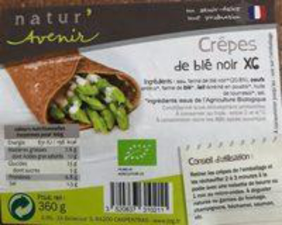 Imagem de Crepes de Sarraceno NATUR'AVENIR 360g