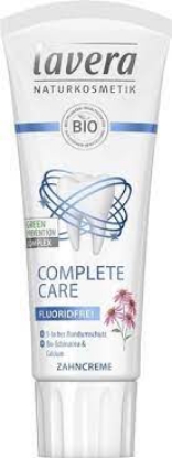 Mostrar detalhes para Dentífrico Complete Care Sem Fluor Equinácea Bio e Cálcio LAVERA 75ml Imagem de Dentífrico Complete Care Sem Fluor Equinácea Bio e Cálcio LAVERA 75ml