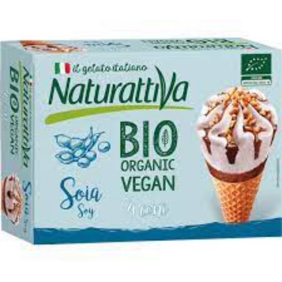 Imagem de Gelados Cone de Soja NATURATTIVA 4x75g