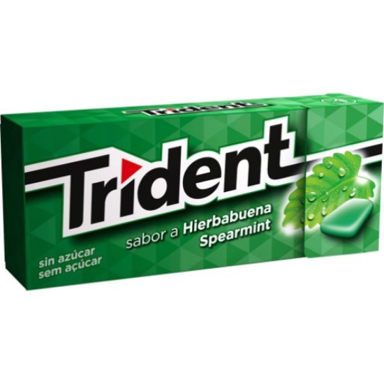 Imagem de Pastilhas Elásticas sem Açúcar Spearmint TRIDENT emb.24x14,5g