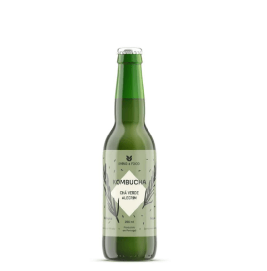 Imagem de Kombucha de Chá Verde e Alecrim LIVING FOOD 250ml