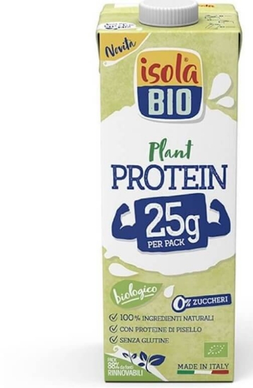 Imagem de Bebida de Proteína de Ervilha sem Glúten ISOLA BIO 1L