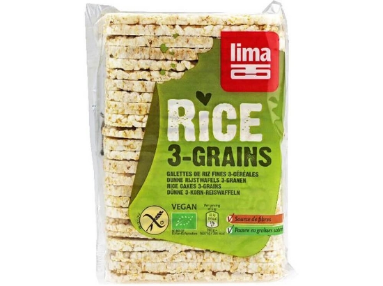 Imagem de Galetes de Arroz S/Sal S/Gluten LIMA 130g