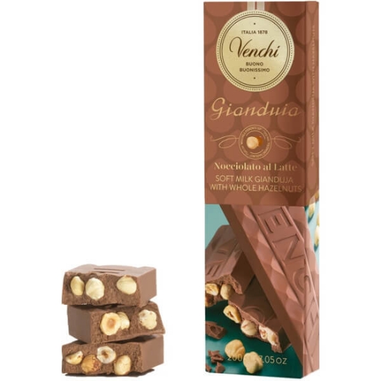 Imagem de Tablete de Chocolate com Avelã Gianduia Soft VENCHI tablete 200g