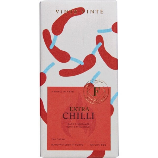 Imagem de Chocolate Negro Fusio 70% Extra Chili VINTE VINTE tablete 50g