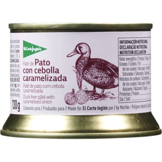 Imagem de Paté de Pato com Cebola Caramelizada EL CORTE INGLÉS emb.130g